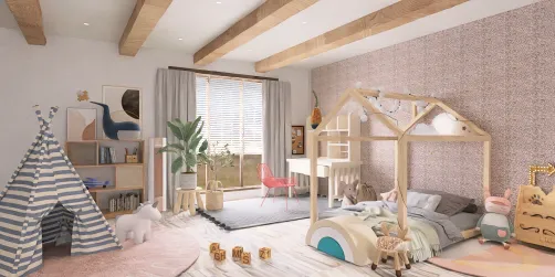 kids boho room