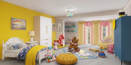 Ray of yellow sunlite..
Childrens Room..