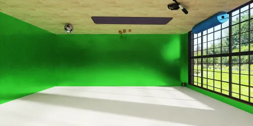 Exercise room (with toys) on the roof 
