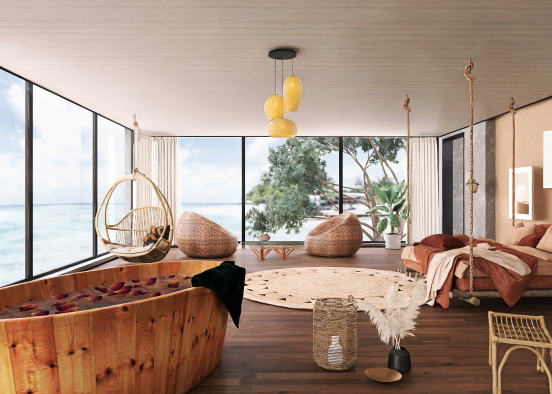 cozy room for honeymoon 🔥 Design Rendering