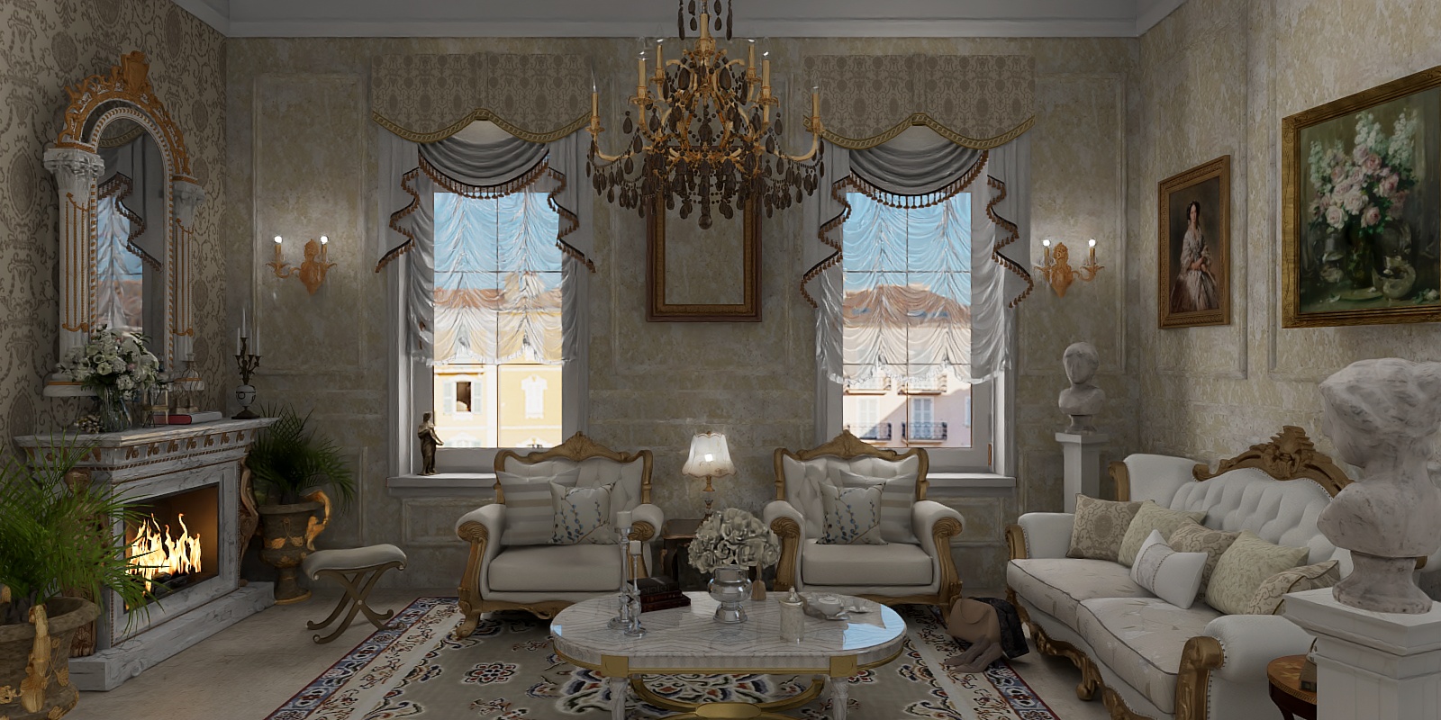 Baroque apartment in Budapest