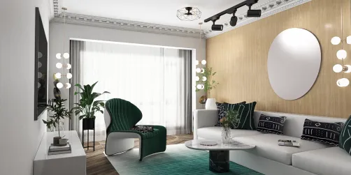 Contemporary living hall 🌿🔥