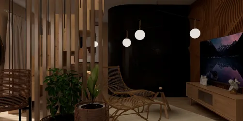 Wooden living room🤍🤎