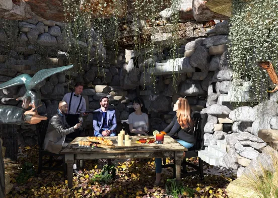# Cave Restaurant with Entertainment! Визуализация дизайна