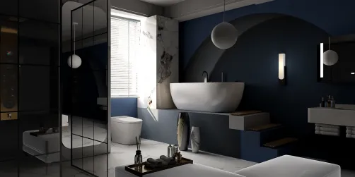 Bathroom blue 