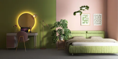 Cute 💚 Green and Pink 🩷 Bedroom