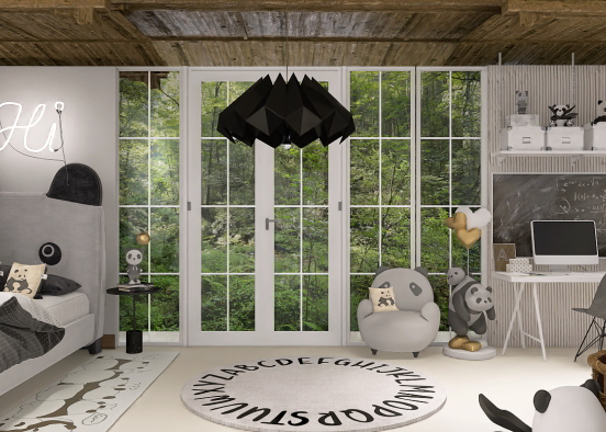 Panda Room 🐼🎋🎍 Design Rendering