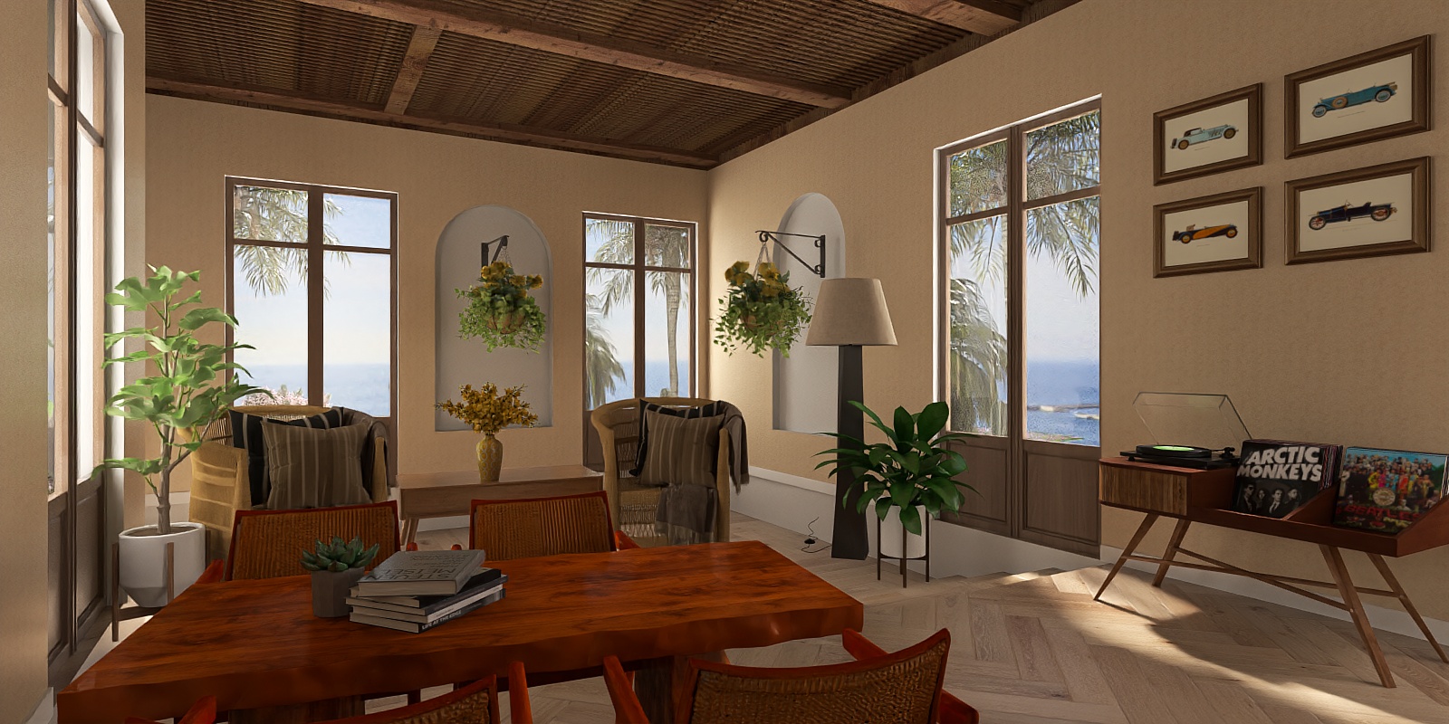 Cliffside House. Boho Chic collection, design #1 