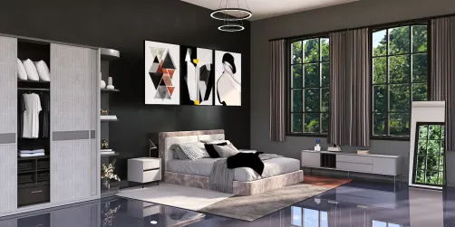 lindo quarto preto 
