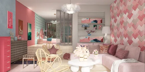 Flamingo's colours style Room 