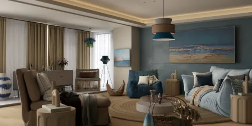 Ending of summer living room. Beach feels. 