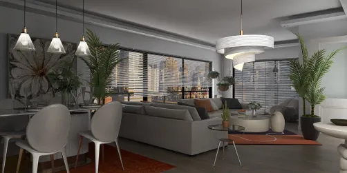 Apartamento con sofá en esquina