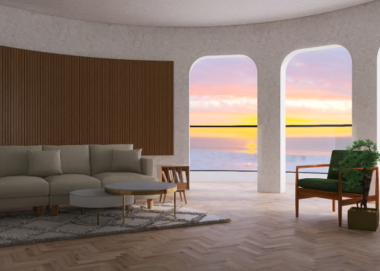 A chill room by the sea🌊 Design Rendering