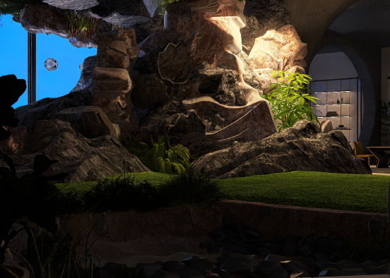 Cave house Design Rendering