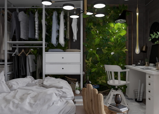 The comfy bedroom  Design Rendering