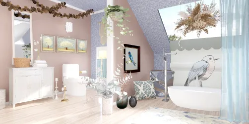 Boho bathroom 