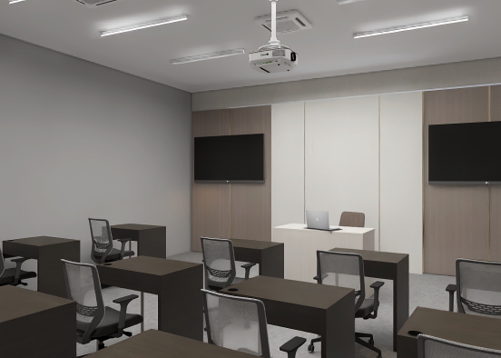 A Business Major Room- Back to School Design Rendering