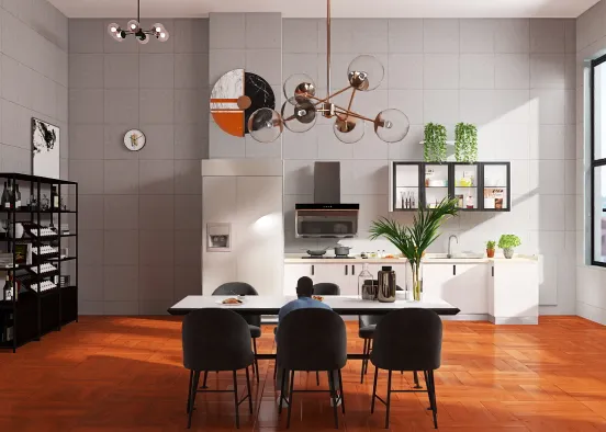 Apartment kitchen 🍳🏢 Design Rendering