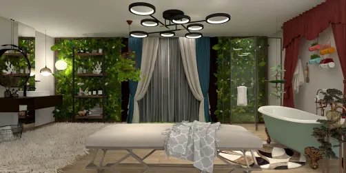 #jungle bathroom
