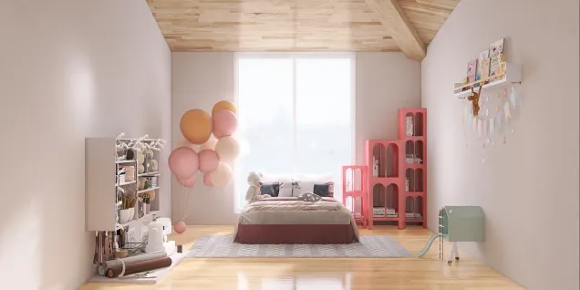 Playful colourful room