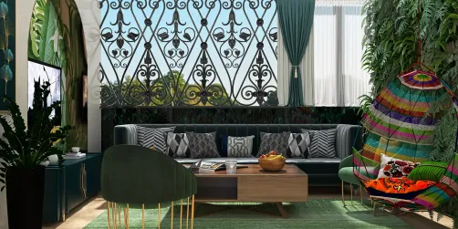 green living room