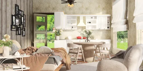 A one room, eco-friendly cabin home