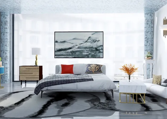 # Tile bedroom  Renderização de Design