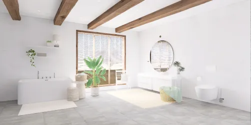 white bathroom 