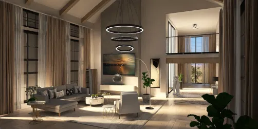 sala moderna y elegante 