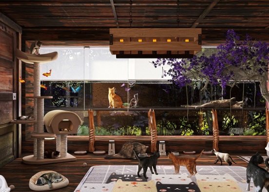 The cats playroom...  Design Rendering