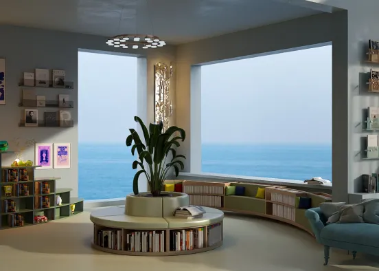 Ocean view library  Design Rendering