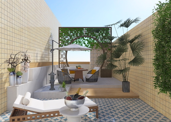 Screen Series : Sun Terrace Design Rendering
