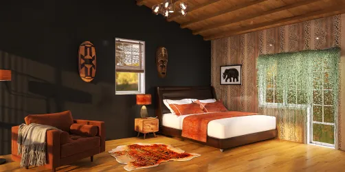 African Themed Bedroom