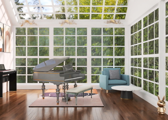 Piano room 💜 Design Rendering