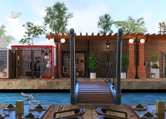 Sunrise in the Riverwalk District  Design Rendering