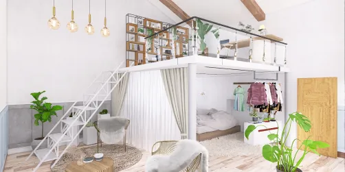 bedroom in a cocoon 