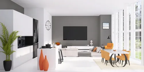 Kitchen + living room