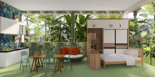 Mini tropical house