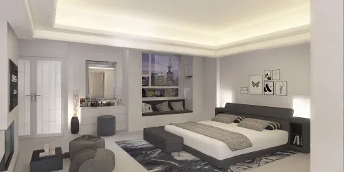 modern bed room style 