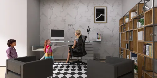 mom in the office 