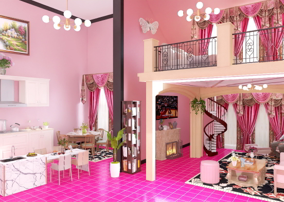 My version of Barbies house Design Rendering