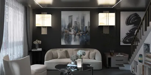 Dare me to redecorate in black? OK! Don’t dare me.