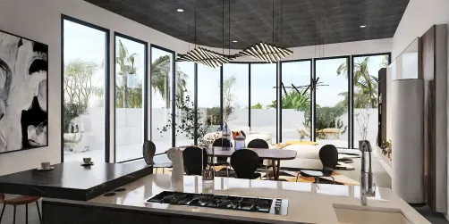 Modern multifunctional open living space 