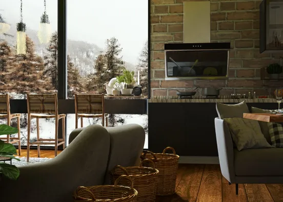 # Cabaña Renderização de Design