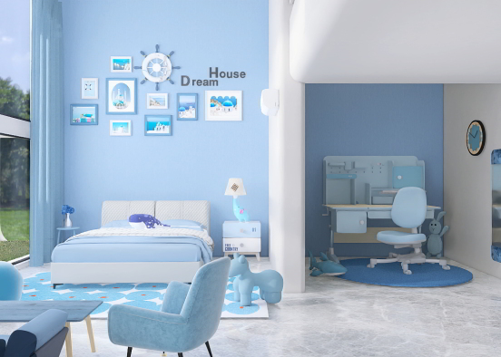 Blue room 💙🩵 Design Rendering