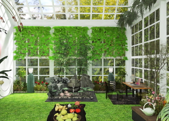 Green House 🌹🌿 Design Rendering