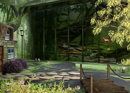 # Forest Cottage  Renderização de Design