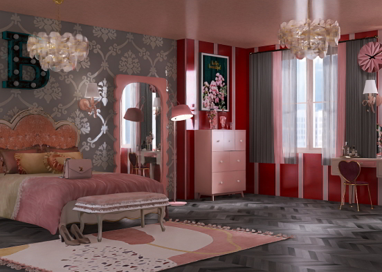 Barbie dream bedrooms  Design Rendering
