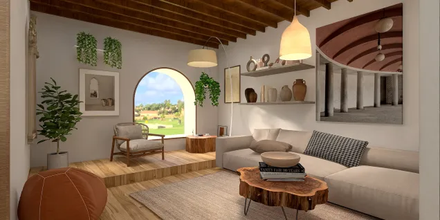 Italian village Style Living room 