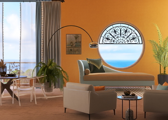 Santorini Getaway Design Rendering